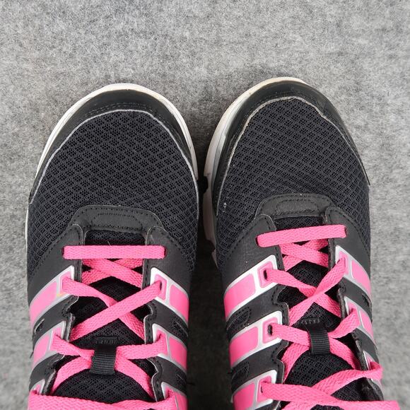 Adidas Shoes Womens 8 Athletic Trainers Running Casual Pink Black Sneaker Falcon - Picture 8 of 11